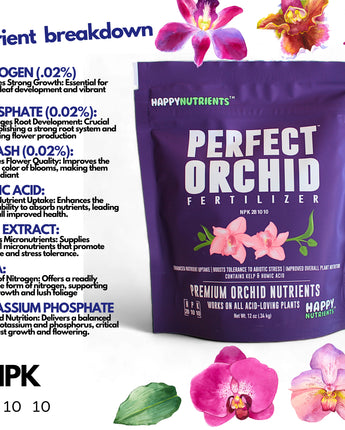 Perfect Orchid Fertilizer 12 oz pouch of Nutrients for Orchids